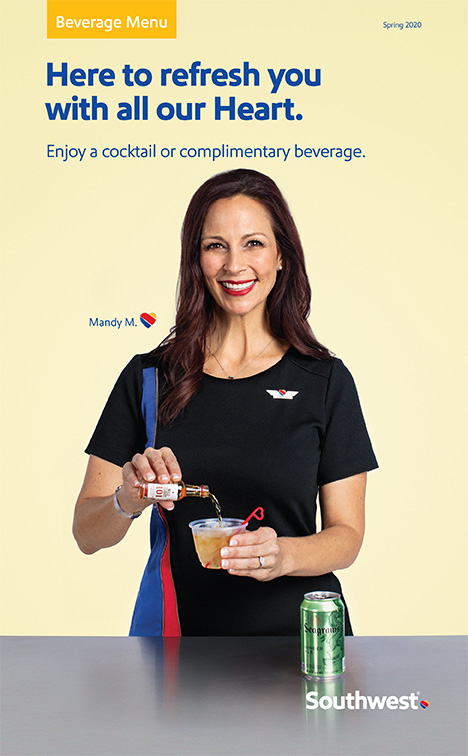 Inflight Drink Menu Entertainment Guide Southwest Airlines