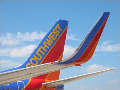 Southwest Airlines gets the new blended winglet on their 737's