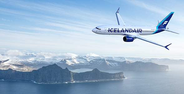 Iceland Air plane