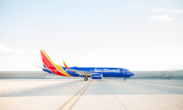 Avión de Southwest en la pista